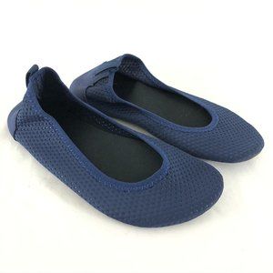 Womens Water Shoes Slip On Mesh Barefoot Navy Blue